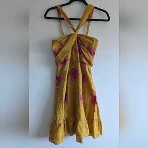 Free People Floral Mini Dress Size 6